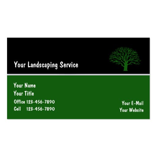 Landscape Business Cards