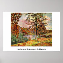Landscape By Armand Guillaumin Poster