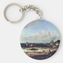 Landscape.,  By Hercules Seghers Key Chains