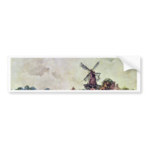 Landscape By Jongkind Johan Barthold (Best Quality Bumper Sticker