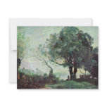Landscape Castelgandolfo By Corot Jean-Baptiste-Ca Personalized Invitations