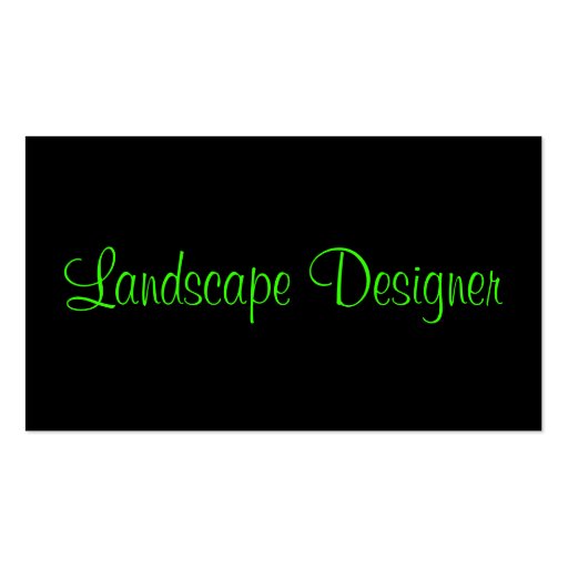 Landscape Designer Profile Card - Customizable Business Card Templates (back side)