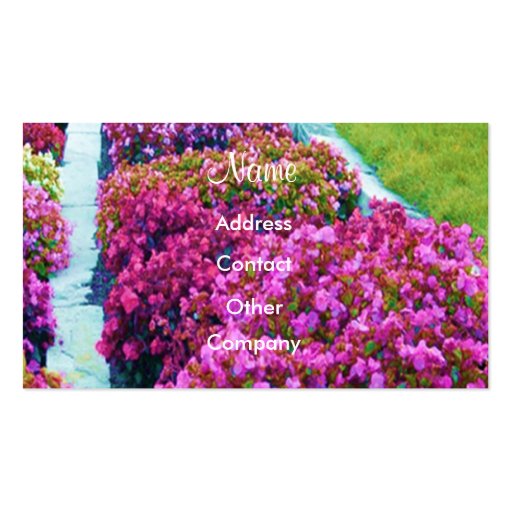 Landscape Designer Profile Card - Customizable Business Card Templates (front side)