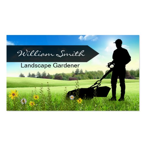 Landscape Gardener Business card | Zazzle