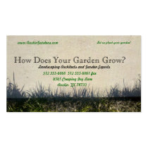 Landscape & Gardener's Business Card business cards