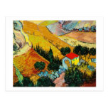 Landscape House and Ploughman  Vincent Van Gogh Post Card