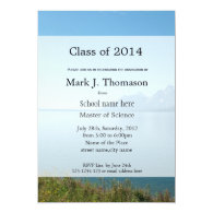 Landscape lake photography graduation party personalized announcement