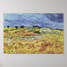 Landscape Near Auvers By Vincent Van Gogh Posters