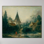 Landscape Near Beauvais Poster