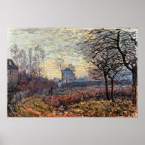 Landscape near Louveciennes, 1873 Print