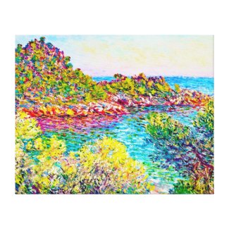 Landscape near Montecarlo, 1883 Claude Monet Gallery Wrap Canvas