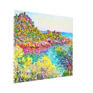 Landscape near Montecarlo, 1883 Claude Monet Gallery Wrap Canvas