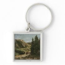 Landscape near Ornans, c.1858 Key Chain