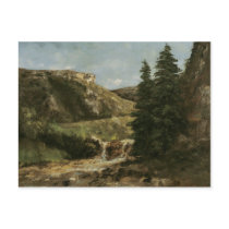 Landscape near Ornans, c.1858 Post Card