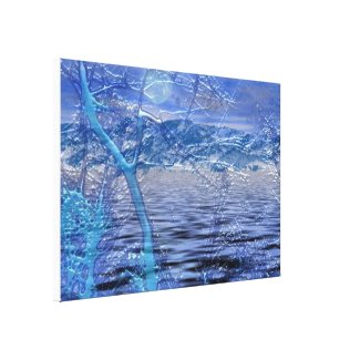 Landscape Night5 Stretched Canvas Print