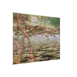 Landscape Night6 Stretched Canvas Print