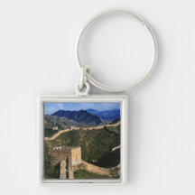Landscape of Great Wall, Jinshanling, China Key Chain
