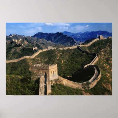 Landscape of Great Wall, Jinshanling, China Posters