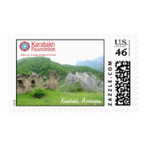 Landscape of Karabakh, Azerbaijan Stamp