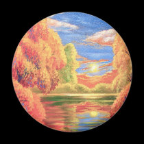Landscape Painting Art - Multi magnets