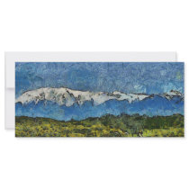 Landscape painting custom rack card
