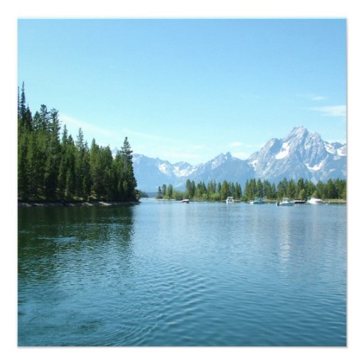Landscape photo wedding invitations. Grand Teton