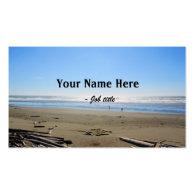 Landscape photography, beach, sea, sky business card