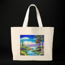 Landscape River Painting Art - Multi bags by JUDERM Landscape River Painting Art - Multi bags