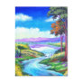 Landscape River Painting Art - Multi Postcards