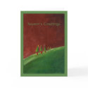 Landscape Seasons Greetings Card by floatinglemons Landscape Seasons Greetings Card
