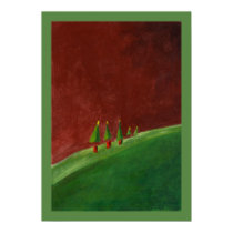 Landscape Seasons Greetings posters