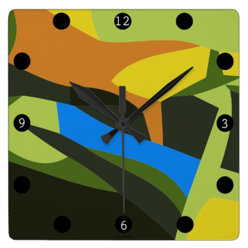 Landscape Square Wall Clock