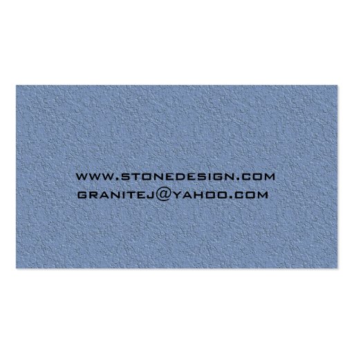 Landscape/Stone Mason Business Business Card (back side)