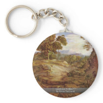 Landscape To Elias "" " By Olivier Ferdinand Keychain