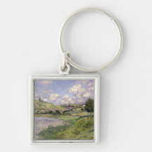 Landscape, Vetheuil, 1879 Key Chains