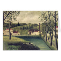 Landscape with a Fisherman, after 1886 Greeting Cards