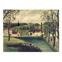 Landscape with a Fisherman, after 1886 Postcard