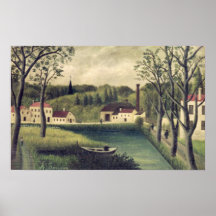 Landscape with a Fisherman, after 1886 Posters