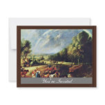 Landscape With A Rainbow By Rubens Peter Paul Personalized Invite