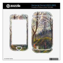 Landscape with big trees by Camille Pissarro Samsung Omnia II Skins