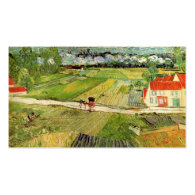 Landscape with Carriage and Train in the Backgroun Business Card