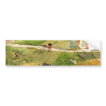 Landscape with Carriage and Train - van Gogh Bumper Sticker