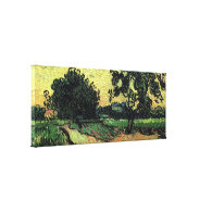 Landscape with Chateau of Auvers, Vincent van Gogh Canvas Print