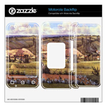 Landscape with Farm Houses by Camille Pissarro Motorola Backflip Decals