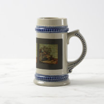 Landscape With Farmers To Entertain By Molyn Coffee Mug