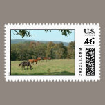 Landscape with Horses postage