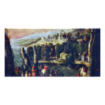 Landscape With Ladies And Knights By Nicolã² Dellâ Photo Card Template