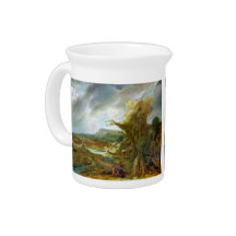 Landscape with Obelisk by Rembrandt Drink Pitcher