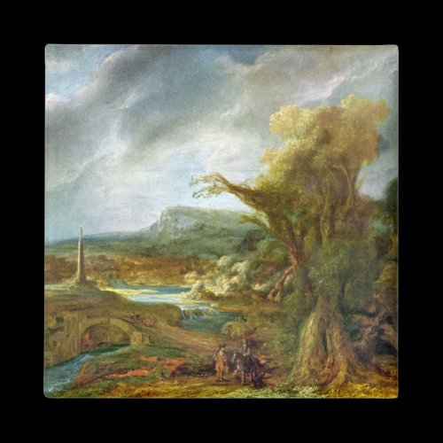 Landscape with Obelisk by Rembrandt Refrigerator Magnets