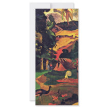 Landscape With Peacocks (Matamoe) By Gauguin Paul Full Color Rack Card